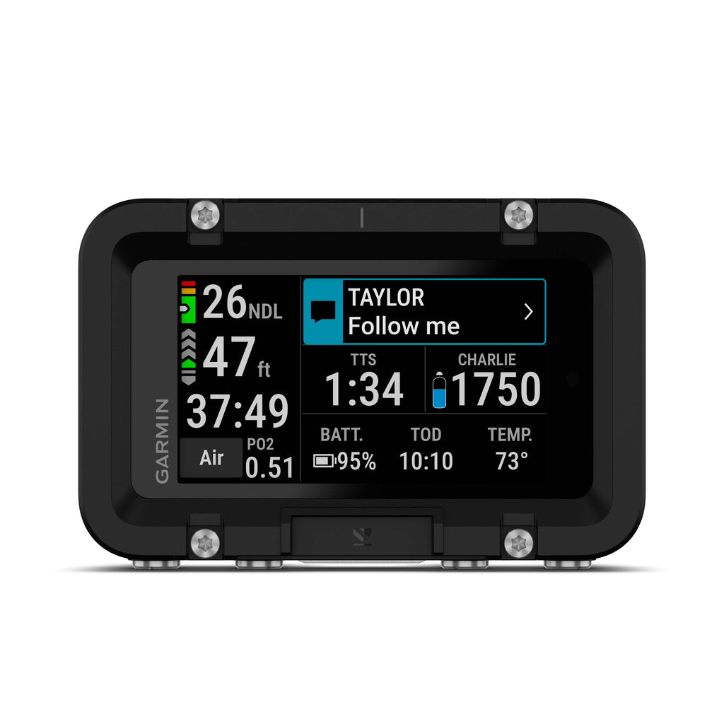 front view of subwave sonar networking dive computer available at paragon dive store