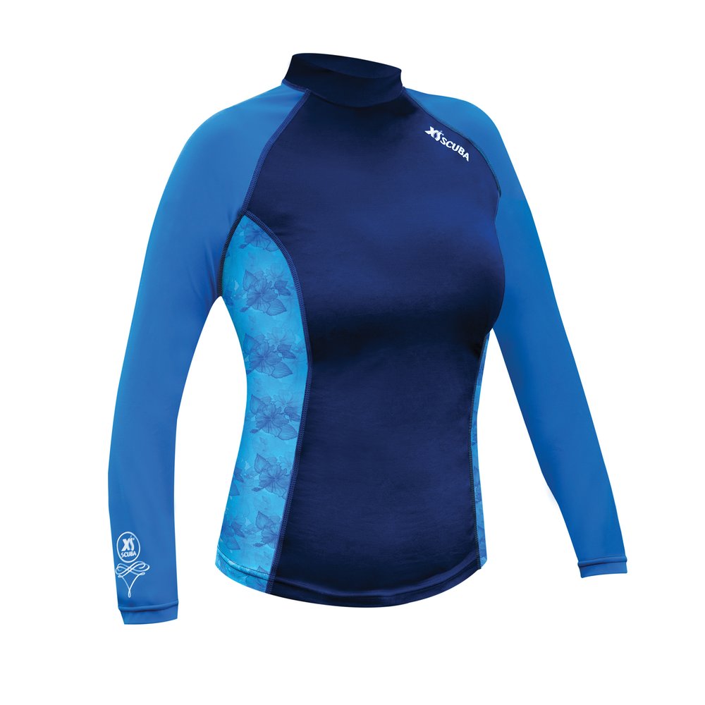 XS Scuba - Women's Hibiscus Rash Guard – Paragon Dive Group